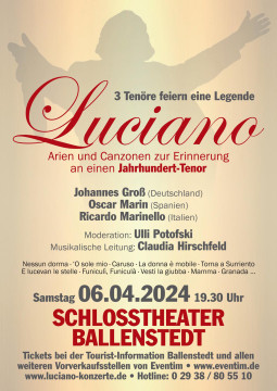 06.04.2024, LUCIANO, Schlosstheater Ballenstedt