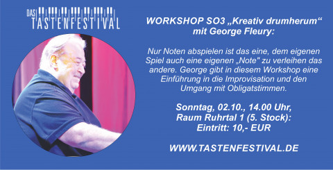 Workshop "Kreativ drumherum", George Fleury, 02.10.2022, TASTENFESTIVAL