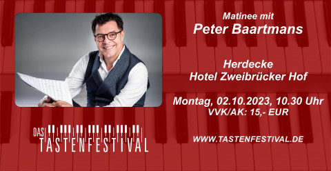 Ticket Matinee mit Peter Baartmans, 02.10.2023, Herdecke - Ruhrfestsaal