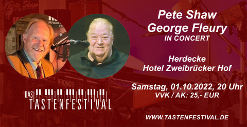 Konzertticket Pete Shaw + George Fleury, 01.10.2022, Herdecke - Ruhrfestsaal