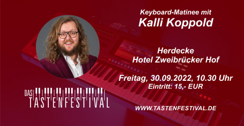 Ticket Keyboard-Matinee mit Kalli Koppold, 30.09.2022, Herdecke - Ruhrfestsaal