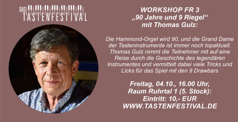 Workshop "90 Jahre und 9 Riegel", Thomas Gulz, 04.10.2024, TASTENFESTIVAL