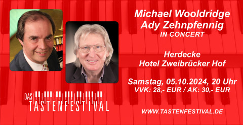 Konzertticket Michael Wooldridge + Ady Zehnpfennig, 05.10.2024, Herdecke - Ruhrfestsaal
