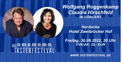 Konzertticket Wolfgang Roggenkamp + Claudia Hirschfeld, 30.09.2022, Herdecke - Ruhrfestsaal