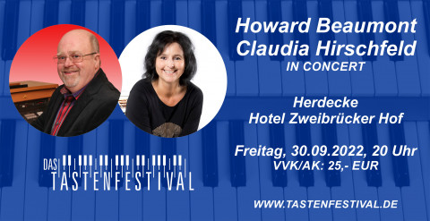 Konzertticket Howard Beaumont + Claudia Hirschfeld, 30.09.2022, Herdecke - Ruhrfestsaal