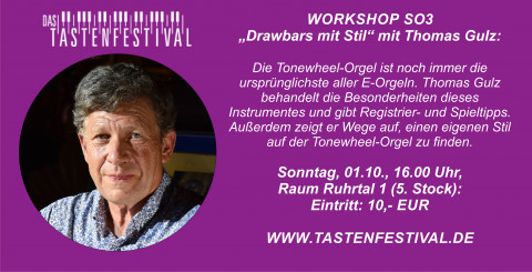 Workshop "Drawbars mit Stil", Thomas Gulz, 01.10.2023, TASTENFESTIVAL