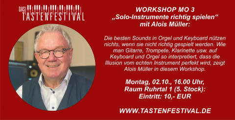 Workshop "Solo-Instrumente richtig spielen", Alois Müller, 02.10.2023, TASTENFESTIVAL