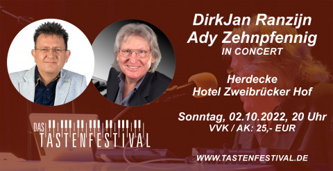 Konzertticket DirkJan Ranzijn + Ady Zehnpfennig, 02.10.2022, Herdecke - Ruhrfestsaal
